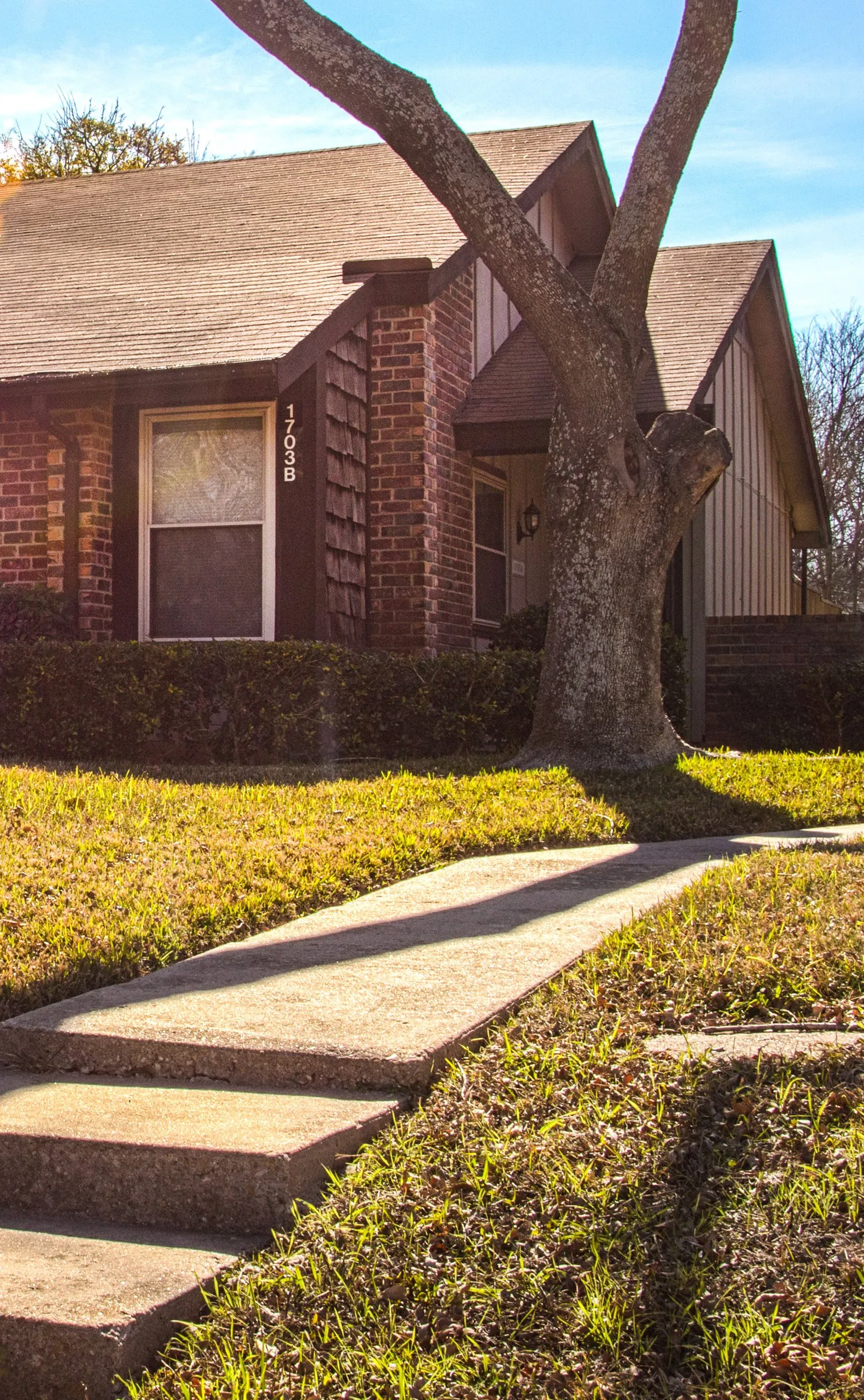 Front of the unit from the street